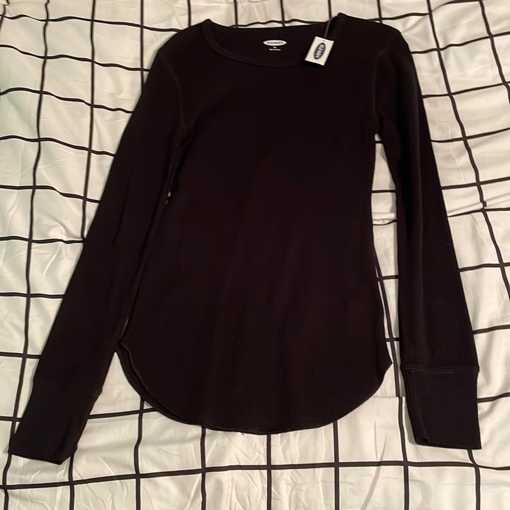 Old Navy women’s long sleeve waffle knit top size XS NWT